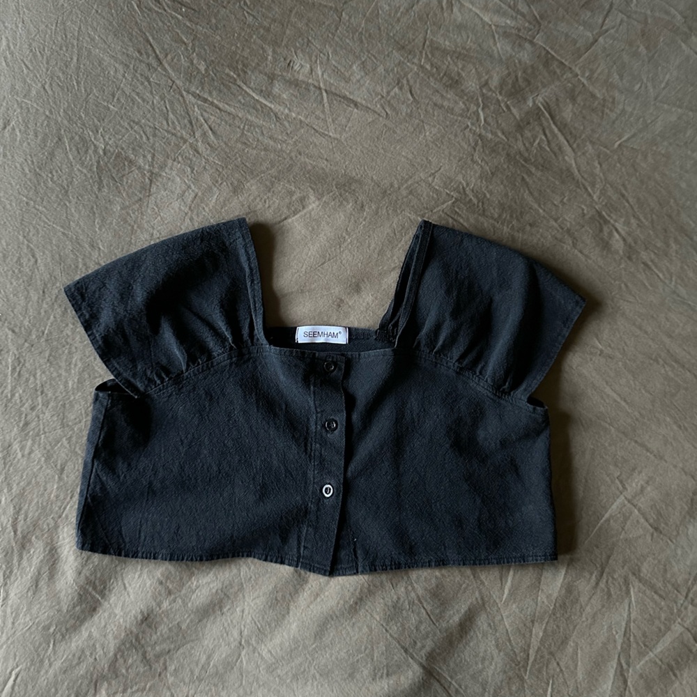 Seemham Crop Top Blouse